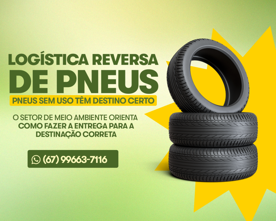 Logística reversa de pneus orienta empresas sobre descarte correto em Sidrolândia